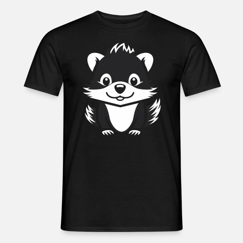 Stinktier - Männer T-Shirt - Schwarz