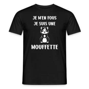 Humour Mouffette - T-shirt homme - noir - Devant - AI Model Male 178 light (178cm)
