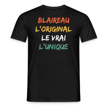 blaireau - T-shirt homme - noir - Devant - AI Model Male 178 light (178cm)
