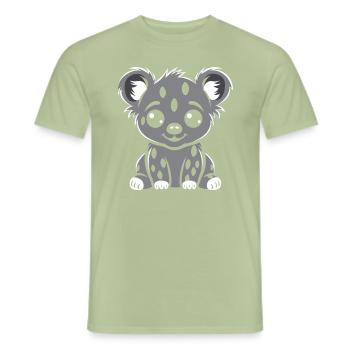 Hyäne - Männer T-Shirt - Sage - Vorne - AI Model Male 178 light (178cm)