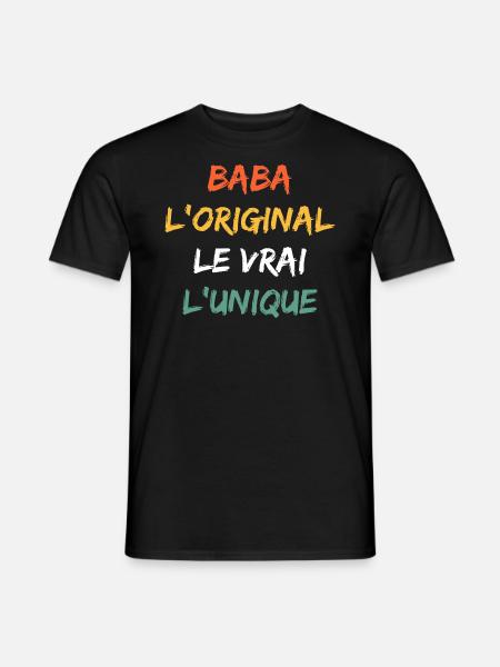 baba - T-shirt homme - noir