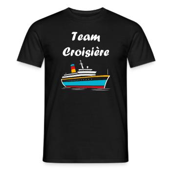 Team Croisière - T-shirt homme - noir - Devant - AI Model Male 178 light (178cm)
