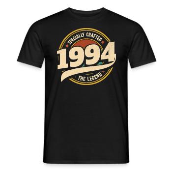 Année 1994 La Légende 30 Ans Anniversaire - T-shirt homme - noir - Devant - AI Model Male 178 light (178cm)