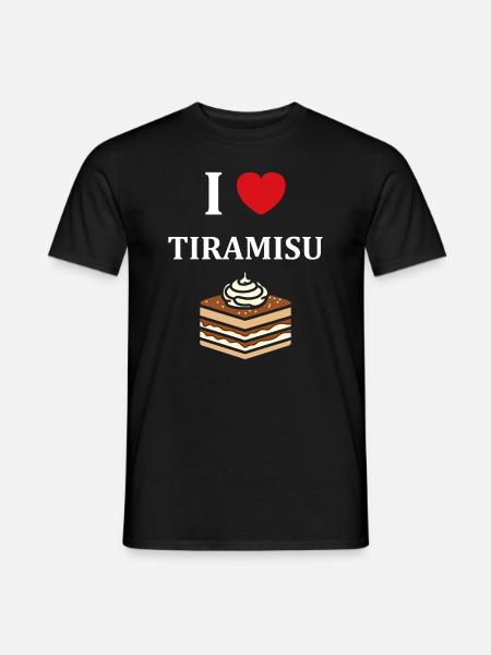 Humour tiramisu - T-shirt homme - noir