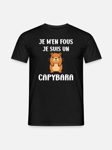Humour Capybara - T-shirt homme - noir