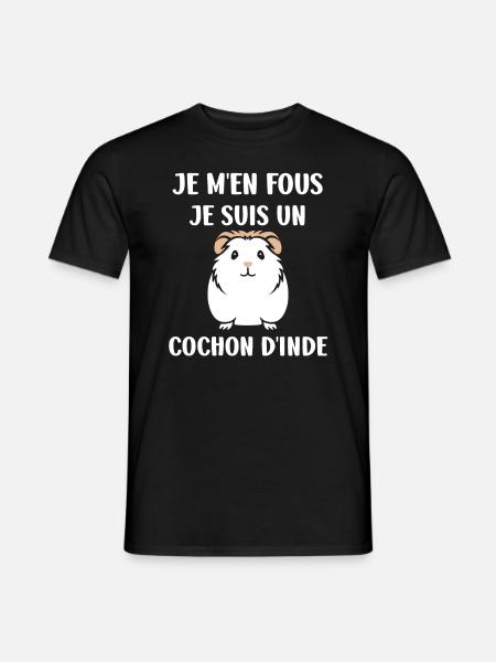 Humour cochon d'ine - T-shirt homme - noir