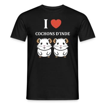 Humour cochon d'ine - T-shirt homme - noir - Devant - AI Model Male 178 light (178cm)