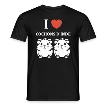 Humour cochon d'ine - T-shirt homme - noir - Devant - AI Model Male 178 light (178cm)
