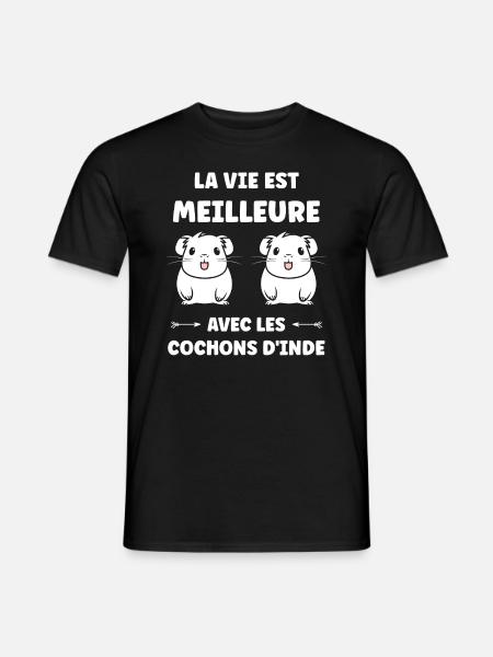 Humour cochon d'ine - T-shirt homme - noir
