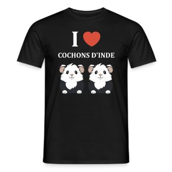 Humour cochon d'ine - T-shirt homme - noir - Devant - AI Model Male 178 light (178cm)