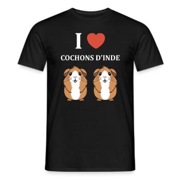 Humour cochon d'ine - T-shirt homme - noir - Devant - AI Model Male 178 light (178cm)