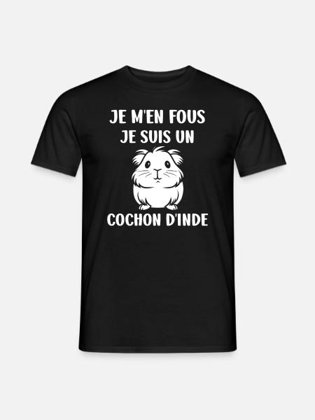 Humour cochon d'ine - T-shirt homme - noir
