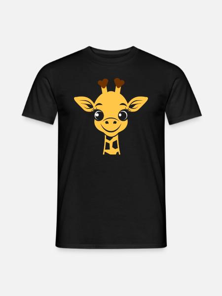 Giraffe's Head - Men's T-Shirt - black