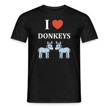 Humour petit âne - T-shirt homme - noir - Devant - AI Model Male 178 light (178cm)