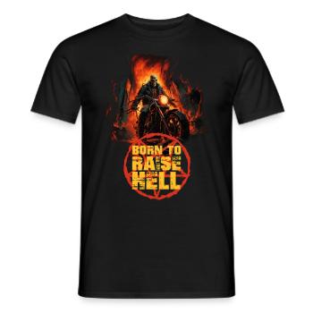 Born to Raise Hell - Men's T-Shirt - black - Front - AI Model Male 178 light (178cm)