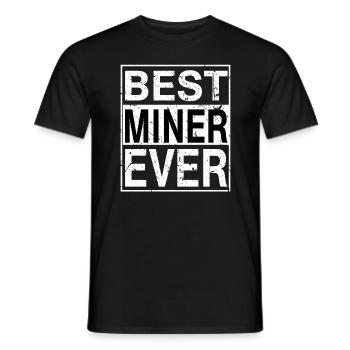 Bestes Miner-Geschenk aller Zeiten - Männer T-Shirt - Schwarz - Vorne - AI Model Male 178 light (178cm)
