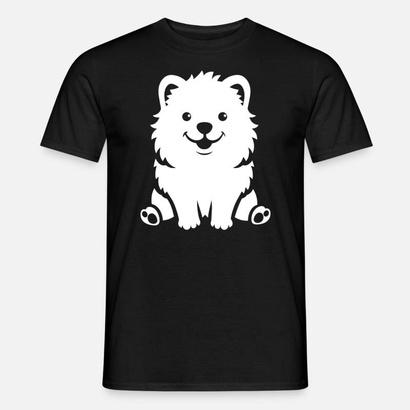 Samojede - Männer T-Shirt - Schwarz