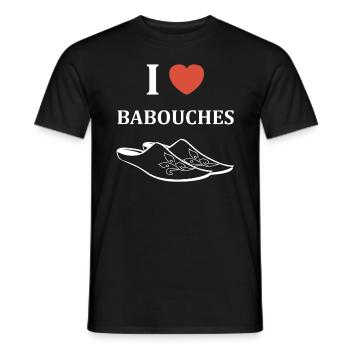 Slippers Humor - Men's T-Shirt - black - Front - AI Model Male 178 light (178cm)