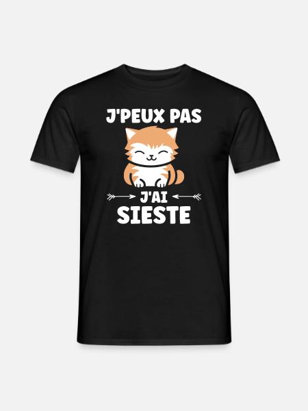 J'ai sieste - T-shirt homme - noir