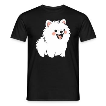 Spitz - Männer T-Shirt - Schwarz - Vorne - AI Model Male 178 light (178cm)