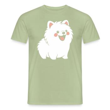 Spitz - Männer T-Shirt - Sage - Vorne - AI Model Male 178 light (178cm)