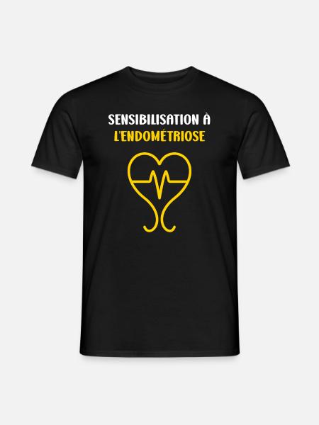 sensibilisation endométriose - T-shirt homme - noir