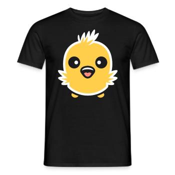 chick - Men's T-Shirt - black - Front - AI Model Male 178 light (178cm)
