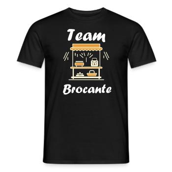 Vide grenier humour brocante - T-shirt homme - noir - Devant - AI Model Male 178 light (178cm)