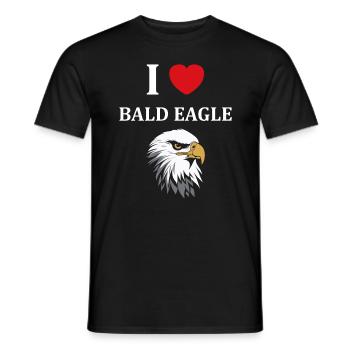 Citation humour Oiseau aigle - T-shirt homme - noir - Devant - AI Model Male 178 light (178cm)