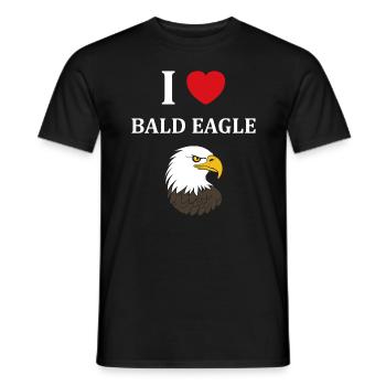 Citation humour Oiseau aigle - T-shirt homme - noir - Devant - AI Model Male 178 light (178cm)