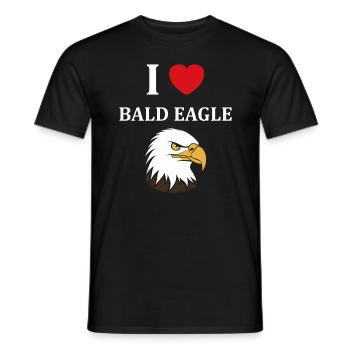 Citation humour Oiseau aigle - T-shirt homme - noir - Devant - AI Model Male 178 light (178cm)