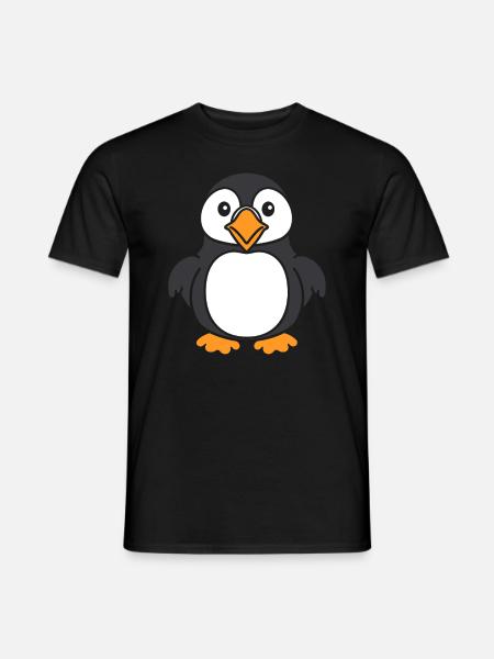 puffin - Men's T-Shirt - black