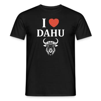 dahu - T-shirt homme - noir - Devant - AI Model Male 178 light (178cm)