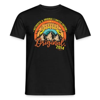April 2014 April Anniversary 2014 April Original - Men's T-Shirt - black - Front - AI Model Male 178 light (178cm)