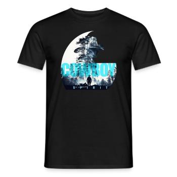 cowboy spirit - Männer T-Shirt - Schwarz - Vorne - AI Model Male 178 light (178cm)