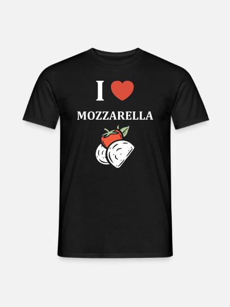 Humour mozzarella - T-shirt homme - noir