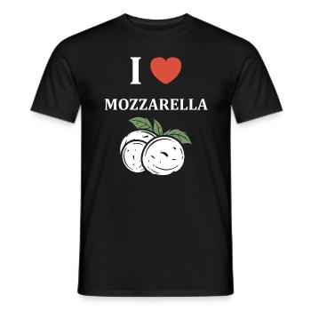 Humour mozzarella - T-shirt homme - noir - Devant - AI Model Male 178 light (178cm)