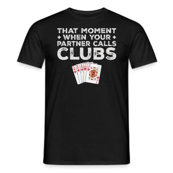 Funny Euchre Tees For Partner Euchre Card Game - T-shirt homme - noir - Devant - AI Model Male 178 light (178cm)