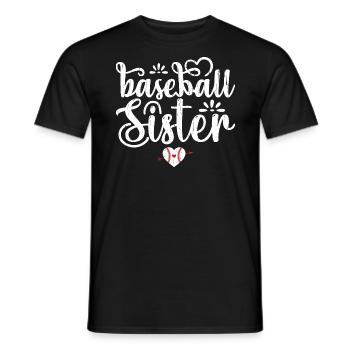 Baseball-Schwester Baseball-Schwester - Männer T-Shirt - Schwarz - Vorne - AI Model Male 178 light (178cm)