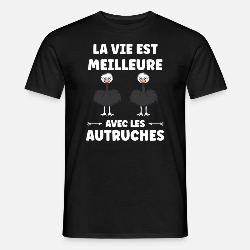 Strauß Zitat - Männer T-Shirt - Schwarz