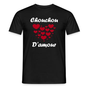 Chouchou - T-shirt homme - noir - Devant - AI Model Male 178 light (178cm)