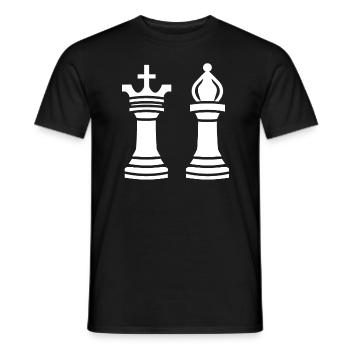 Chess Games - Men's T-Shirt - black - Front - AI Model Male 178 light (178cm)