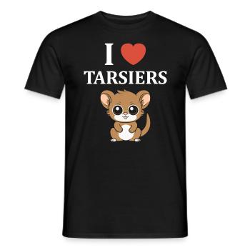 Humour tarsier - T-shirt homme - noir - Devant - AI Model Male 178 light (178cm)