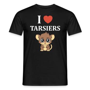 Humour tarsier - T-shirt homme - noir - Devant - AI Model Male 178 light (178cm)