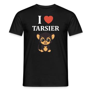 Humour tarsier - T-shirt homme - noir - Devant - AI Model Male 178 light (178cm)