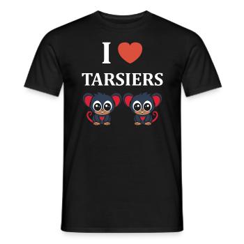 Humour tarsier - T-shirt homme - noir - Devant - AI Model Male 178 light (178cm)