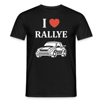 Humour pilote de rallye - T-shirt homme - noir - Devant - AI Model Male 178 light (178cm)