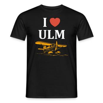 I love ulm - T-shirt homme - noir - Devant - AI Model Male 178 light (178cm)