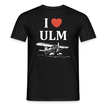 I love ulm - T-shirt homme - noir - Devant - AI Model Male 178 light (178cm)