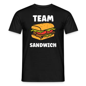 Humour sandwich - T-shirt homme - noir - Devant - AI Model Male 178 light (178cm)